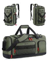 Bolsa de ginástica BAGSMART 35L, mochila de viagem esportiva com sapato, laptop, verde