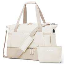 Bolsa de ginástica ETRONIK para mulheres, mochila de viagem com porta USB cáqui Bolsa de ginástica ETRONIK para mulheres, mochila de viagem com porta USB cáqui