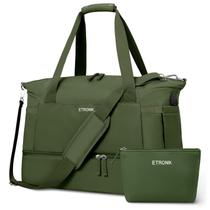 Bolsa de Ginástica ETRONIK para Mulheres - Mochila de Viagem com Porta USB - Verde Militar Bolsa de Ginástica ETRONIK para Mulheres - Mochila de Viagem com Porta USB - Verde Militar