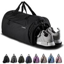 Bolsa de ginástica Fitgriff com sapato e compartimento úmido unissex preta Bolsa de ginástica Fitgriff com sapato e compartimento úmido unissex preta