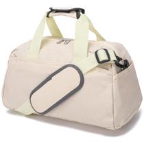Bolsa de ginástica Ineetatu de 14 polegadas pequena para mulheres e homens (bege)