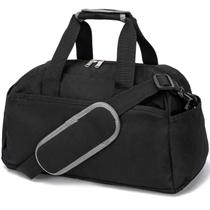 Bolsa de ginástica Ineetatu de 14 polegadas pequena para mulheres e homens preta