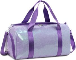 Bolsa de ginástica LEDAOU, mochila esportiva para meninas, crianças e mulheres, roxa