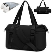 Bolsa de ginástica MAXTOP para mulheres e homens, sacola preta de ioga com bolsa para sapatos