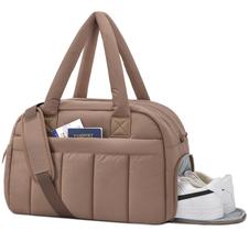 Bolsa de ginástica Oscaurt Puffer Duffle resistente à água para mulheres