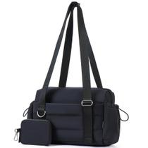 Bolsa de ginástica Roulens, bolsa de ginástica pequena para mulheres, conjunto de 2 com compartimento úmido