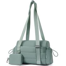 Bolsa de ginástica Roulens, bolsa de ginástica pequena para mulheres, conjunto de 2 com compartimento úmido