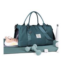 Bolsa de ginástica WISEPACK, mochila de viagem impermeável com compartimento para sapatos