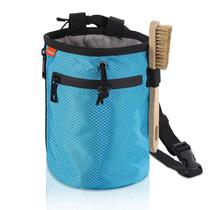 Bolsa de giz de escalada MoKo com pincel de giz de nylon azul claro Bolsa de giz de escalada MoKo com pincel de giz de nylon azul claro
