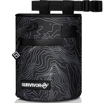 Bolsa de giz SURVIVOR para escalada, pedregulho e levantamento de peso Bolsa de giz SURVIVOR para escalada, pedregulho e levantamento de peso