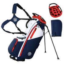 Bolsa de Golfe com Suporte Shopsource 14 Divisórias Leve com Capa de Chuva Bolsa de Golfe com Suporte Shopsource 14 Divisórias Leve com Capa de Chuva