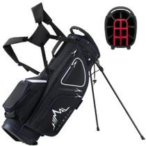 Bolsa de golfe GoHimal 14 Way para homens com 10 bolsos e refrigerador