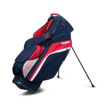 Bolsa de golfe OGIO Woode Hybrid Stand Bag vermelha/branca/azul