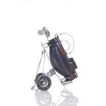 Bolsa de golfe preta Old Modern Handicrafts Iron Frame Wheels