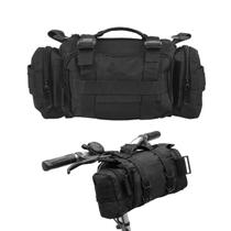Bolsa de guidão BraveHawk OUTDOORS Bike 900D Nylon 6L preta