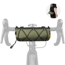 Bolsa de guidão Rhinowalk Bike Front Storage verde para ciclismo Bolsa de guidão Rhinowalk Bike Front Storage verde para ciclismo