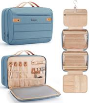 Bolsa de higiene COOSKY Waterproof Travel Cosmetics Organizer Blue