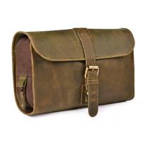 Bolsa de higiene de couro suspensa LEATHER VILLAGE Vintage Mud Bolsa de higiene de couro suspensa LEATHER VILLAGE Vintage Mud