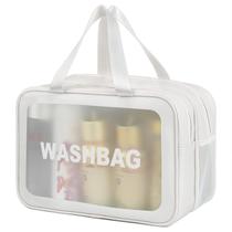 Bolsa de higiene de viagem DAPOWER Matte Translucent White-XL