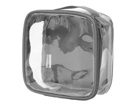Bolsa de higiene de viagem EZpacking Clear TSA aprovada 3-1-1 cinza