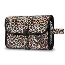 Bolsa de higiene de viagem Fintie portátil resistente à água (Leopard)