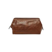 Bolsa de higiene de viagem Fossil Leather Shave Dopp Kit Cognac Bolsa de higiene de viagem Fossil Leather Shave Dopp Kit Cognac