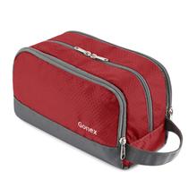 Bolsa de higiene de viagem Gonex Nylon Dopp Kit Shaving Red
