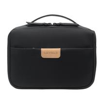 Bolsa de higiene de viagem LEVEL8 repelente de água com divisória preta Bolsa de higiene de viagem LEVEL8 repelente de água com divisória preta