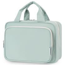 Bolsa de higiene de viagem Narwey Large Hanging Makeup Verde Menta
