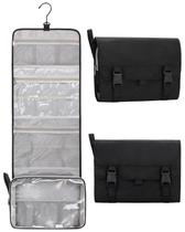Bolsa de higiene de viagem Relavel para homens, bolsa de higiene suspensa para mulheres, organizador de armazenamento de cosméticos, kit de viagem de grande capacidade, bolsa de barbear para recipiente grande, preta Bolsa de higiene de viagem Relavel para homens, bolsa de higiene suspensa para mulheres, organizador de armazenamento de cosméticos, kit de viagem de grande capacidade, bolsa de barbear para recipiente grande, preta