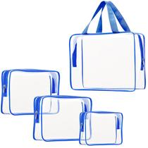 Bolsa de higiene de viagem ROYBENS Crystal Clear PVC impermeável