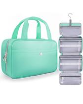 Bolsa de higiene de viagem suspensa Chakipee impermeável verde