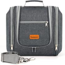 Bolsa de higiene de viagem suspensa COOSKY 6 compartimentos cinza