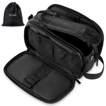 Bolsa de higiene Elviros Large Travel Shaving Dopp Kit preta