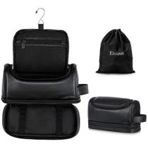 Bolsa de higiene Elviros Leather Travel Organizer resistente à água