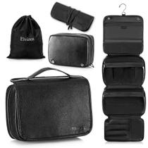 Bolsa de higiene Elviros pendurada em couro PU removível para viagem Bolsa de higiene Elviros pendurada em couro PU removível para viagem