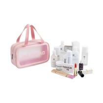 Bolsa de Higiene Infantil Impermeável - Grande Capacidade, Material PU Fosco Transparente