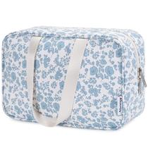 Bolsa de higiene Narwey em tamanho real para mulheres com estampa floral
