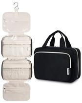 Bolsa de higiene Narwey Hanging para mulheres de viagem preta (média)
