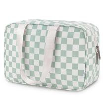 Bolsa de higiene Narwey Large Checkered Travel para mulheres Bolsa de higiene Narwey Large Checkered Travel para mulheres