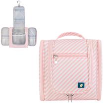 Bolsa de higiene PAVILIA Travel Organizer, resistente à água, rosa Bolsa de higiene PAVILIA Travel Organizer, resistente à água, rosa