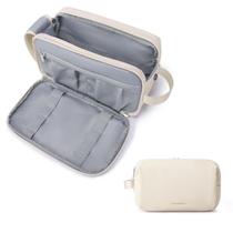 Bolsa de higiene pessoal BAGSMART para homens, organizador de viagens, kit Dopp Beige