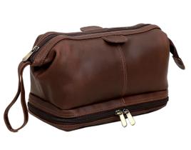 Bolsa de higiene pessoal cuero Genuine Buffalo Leather Travel Dopp Kit