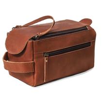 Bolsa de higiene pessoal cuero Unisex em couro de búfalo genuíno Bolsa de higiene pessoal cuero Unisex em couro de búfalo genuíno