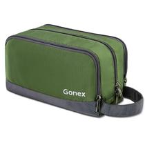 Bolsa de higiene pessoal de viagem Gonex Nylon Dopp Kit Shaving Olive Green