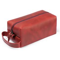 Bolsa de higiene pessoal de viagem Londo Kits Dopp de couro genuíno unissex Bolsa de higiene pessoal de viagem Londo Kits Dopp de couro genuíno unissex