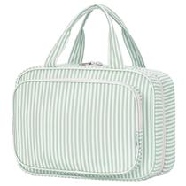 Bolsa de higiene pessoal de viagem Narwey Listrada para mulheres verde menta Bolsa de higiene pessoal de viagem Narwey Listrada para mulheres verde menta