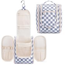 Bolsa de higiene pessoal de viagem Narwey Small Checkered para mulheres