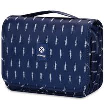 Bolsa de higiene pessoal de viagem Narwey Small para mulheres Blue Feather