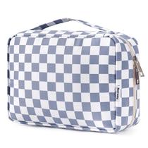 Bolsa de higiene pessoal de viagem Narwey Small para mulheres, impermeável, cinza